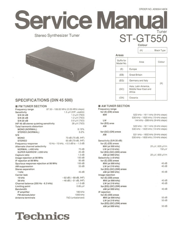 Technics St-gt550  -  4