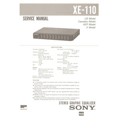 XE-110 Sony Service Manual HighQualityManuals.com