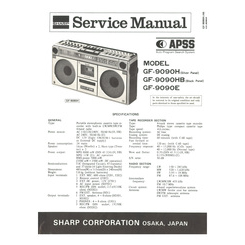 GF-9090H/HB/E Sharp Service Manual HighQualityManuals.com